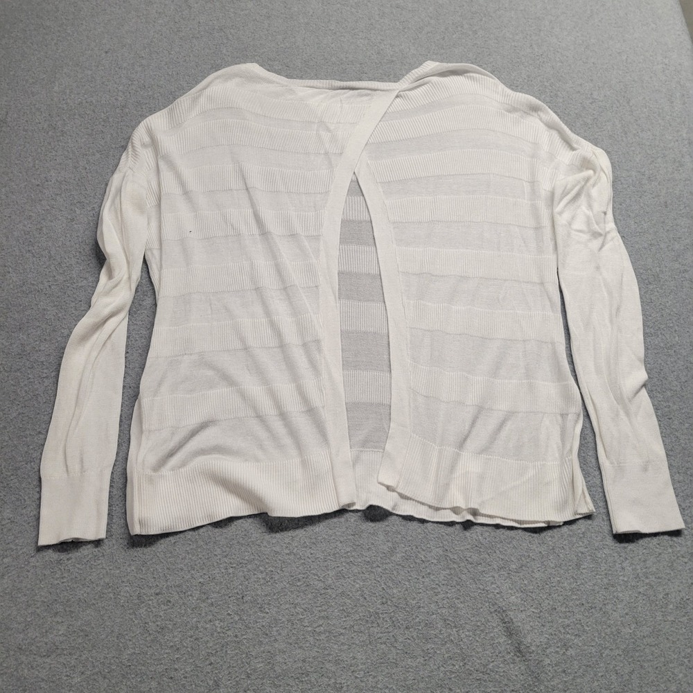 Sweaty Betty London White Sheer Open Back Long Sleeve Top Blouse Womens Small - Picture 9 of 10